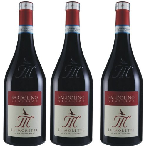 Bardolino Classico Le Morette, Valerio Zenato DOC Rot trocken 0,75 Ltr.3er-Pack