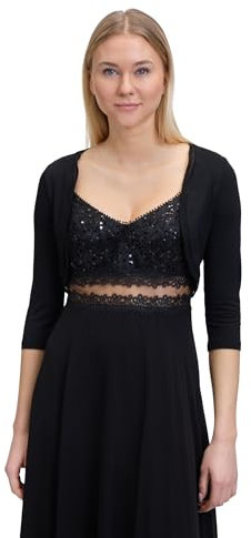 Vera Mont Damen Bolero-Jacke figurbetont Schwarz,38