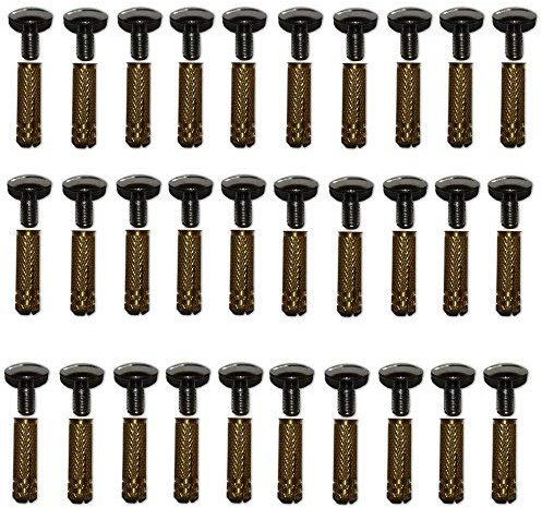 Lot de 30 pitons d’amarrage pour bâche et couverture de piscine 30 vis et 30 chevilles.