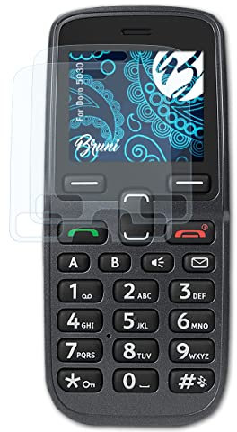 Bruni Screen Protector compatible with Doro 5030 Protector Film, crystal clear Protective Film (2X)