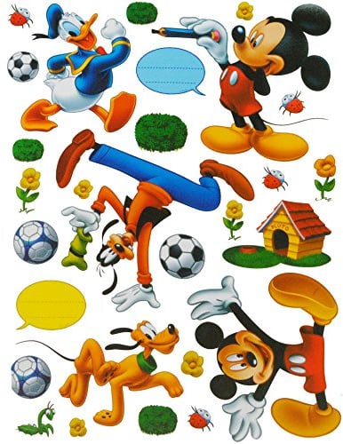 alles-meine.de GmbH 28 TLG. Set XL Sticker/Aufkleber - Mickey Maus Donald - Kinder Kind - Wasserfest Sticker - Wetterfest für Innen & Außen/Playhouse - Wandsticker