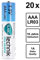 Slabo LR03 AAA Pile Micro Ministilo Alcaline - 1.5V - 10 Anni durabilità - Batterie per Il Telecomando | Giocattoli | Controller di Gioco ECC. - Confezione da 20