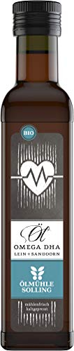 Ölmühle Solling Omega 3 DHA Öl - Leinöl + Sanddorn - BIO-Qualität - 250ml