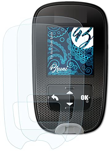 Bruni Schutzfolie kompatibel mit Accu Chek Guide Folie, glasklare Displayschutzfolie (2X)