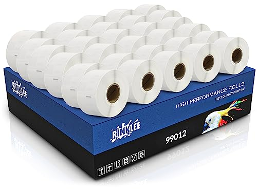 RINKLEE 99012 S0722400 Etiketten kompatibel für DYMO LabelWriter 4XL 450 400 330 320 310 Duo/Turbo/Twin Turbo SEIKO SLP 450 430 420 410 400 200 100 | 36 x 89 mm | 30 Rollen