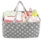 LEADSTAR Baby Windel Caddy Tragbar Organizer Multifunktionale Wickeltasche Aufbewahrungsbox Caddy für Windeln, Baby Tücher,Kid Spielzeug,Babys Dusche Geschenk Korb (Grau Star)
