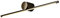 LANMOU LED Spiegelleuchte Badezimmer, Dimmbar Bad Spiegellampe Vintage IP44 Wasserdicht Badlampe Aus Kupfer Bilderleuchte Schminklicht Für Schminktisch, Waschbecken, 3 Farbtemperatur,Schwarz,60CM/12W