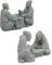 DOITOOL 2 Stücke Miniatur Alte Mann Statue Sandstein Chinesische Mann Spiele Schach Garten Figuren Ornament für Ask Tank Bonsai Landschaft Feeny Garten Dekoration