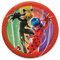 Party Factory Miraculous 10x Pappteller, Einwegteller bunt, Ø23cm, Partyteller zum Kindergeburtstag, Mottoparty