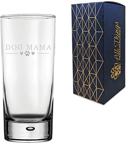 Engraved Novelty Hiball Tumbler with Dog Mama Design, Laser Engraved, Gift Box Included, Gift for Mum, Birthday Gift, Dog Lover Gift, Funny Dog Gift, Add an Optional Personalised Message
