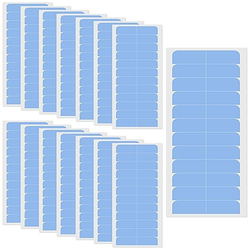 NICECRAFT 180 Pcs Hair Extension Tape Taps, Double Sided Adhesive Hair Extension Tape Replacement (Blue)
