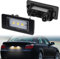 POPMOTORZ LED Kennzeichenbeleuchtung, 2 Stücke Nummernschildbeleuchtung 5050 SMD mit CanBus Fehlerfrei 6000K Xenon Weiß für E82 E88 E90 E91 E92 E93 E39 E60 E61 F10 F11 F18 X1 E84 X3 F25 X5 E70
