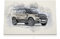 Defender Watercolor Sketch - Leinwand Bild - Aquarell Auto Artwork Modern Art Wandbild SUV Geländewagen kompatibel zu Landrover Defender (100 x 70 cm, Leinwand auf Keilrahmen, Landrover Defender)
