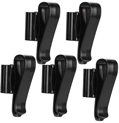 Haosie 5 abrazaderas de tubo de agua para pecera, clip de montaje para tanque de peces ABS, soporte de manguera para tanque de peces de acuario, para tubería de agua con diámetro de 8 a 16 mm