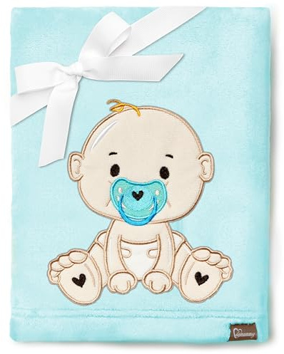 Be Mammy Warm Children Baby Cosy Blanket Baby Gift BE20-168 (Powder Blue - Boy)