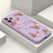 LEECG für iphone 11 Pro Hülle Seite kreatives Design Drucke Schlanke Weiche Schützende Handyhülle iphone 11 Pro 5,8 Zoll-Schmetterling Violett