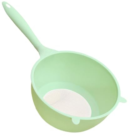 Milageto Colador de lavado de arroz, escurridor, de arroz, colador de arroz multiusos portátil para cocina, colador de lavadora de arroz para frijoles de, verde y l
