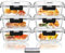 Hcrvvi 6 Pcs 1200ml Glass Containers With Lids, Upgraded Snap Locking Lids Food Containers With Lids, Meal Prep Containers Glass, BPA Free, Air Tight Glass Container With Lid Set, 1 Cleaning Sponges