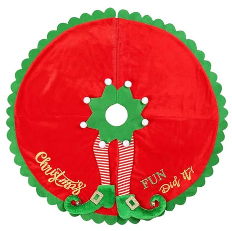Coperta per albero di Natale, 60 90 125 cm, colore rosso, decorazione natalizia, decorazione per la casa, tappeti, decorazioni natalizie (rosa caldo, taglia unica)