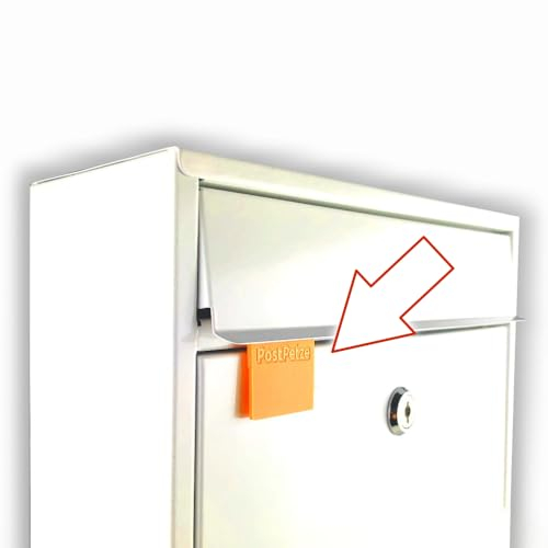 PostPetze - Dein analoger Postmelder. Öffne Deinen Briefkasten nie mehr umsonst. Pimp Your Briefkasten (orange)