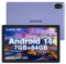 DOOGEE U9 Tablette 10.1 Pouces Android 13, Tablette Tactile 7Go RAM + 64Go ROM 5060 mAh WiFi 6 1280×800, Widevine L1/Bluetooth 5.0/OTG/Type C/G-Sensor, Violet