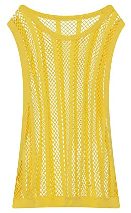 Camiseta sin Mangas Hombre Chaleco de Malla Top Músculo Camiseta de Ejercicio Hueca Camiseta de Rejilla sin Mangas Sexy Camisetas de Tirantes