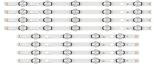 ALMVIS Neue 8 Stücke Led-hintergrundbeleuchtung Streifen Fit for LG 47LB570V 47LB552U 47LB580V 47LB550B 47LB585V 47LY340C 47GB651C AGF78400901 47LB551V 47LB550V LED-TV-Licht