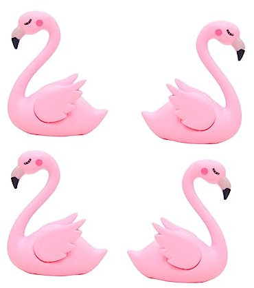 ULDIGI 4stücke Flamingo Kuchen Deko Aus Kunststoff Flamingo Kuchendekor Ornament Für Auto Und Heimdekoration Tisch Dekoration Geschenkidee