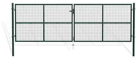 Casanoov Portail battant grillagé 4m OLGA H.130cm Vert