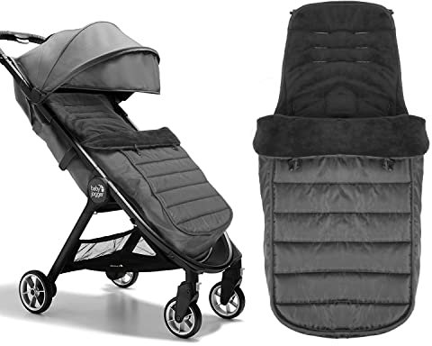 Winterfußsack Baby Fußsack Fußsack für Kinderwagen Buggy Gepolsterter Fußsack Winterfußsack Reißverschluss Waschbar für Babyschale, Kinderwagen & Buggy (Black)