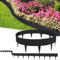 Rasenkante Beeteinfassung,Kunststoff Rasenkante,5M Rattan-Optik Beeteinfassung,Gartenpalisade,Beetzaun,Randsteine,Rattan-Design Palisaden biegbar, Wetterfest Beet Zäune für Garten(Color:B,Size:20m (