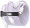 3M USB C to USB C Charging Cable for iPhone 16 15, 60W Long Type C to C Charger Cable Cord for iPhone 16/ 16 Plus/16 Pro/16 Pro Max/15/15 Plus/15 Pro/15 Pro Max, iPad Pro/Air/Mini, MacBook, Purple