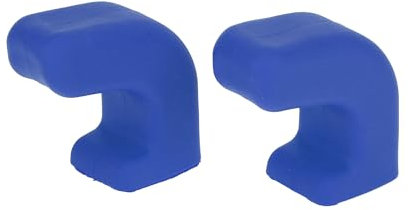 REPAIROCK Car Bumper Tow Hook Covers for Jeep Wrangler JK JL Gladiator TJ 2007-2023 Tow Cover Cap Rubber Blue 2pcs