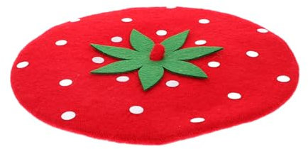Holibanna 1stück Stylische Erdbeer-Beret Wollmischung Für Mädchen Für Partys Feiertage Und Alltag Und Im Fruchtigen Design Umfang