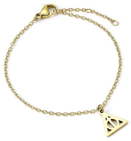 Harry Potter Heiligtümer des Todes Edelstahl Goldkette Armband, Einheitsgröße, Edelstahl, Kein Edelstein