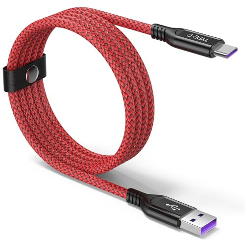 Cavo USB Type-C 1.8M,100W 6A Cavo USB C Nylon Supercharge Cavo di Ricarica per HONOR 200 Pro 200Lite Magic6 Lite Pro Magic7 Lite Pro,100W Ricarica Rapida Cavo per Huawei HONOR 90 70 Lite X8b X6b X9b