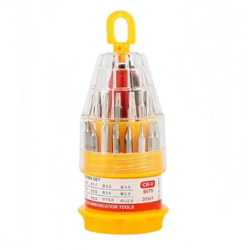 Vyloky Set di cacciaviti a cricchetto magnetico 30 in 1 con punte di precisione, per iPhone 15, controller PS5 e riparazioni di elettrodomestici Bosch