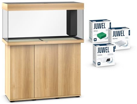 JUWEL Aquarium Rio 180 Kombination helles Holz Premium-Bundle