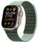 HITZEE Cinturino Magnetico Due Lati Compatible con Cinturino Apple Watch 49/46(S10)/45/44/42mm, Band in Silicone per iWatch Ultra 2 Serie 10 9 8 7 SE 6-1 (49/46/45/44/42, Verdescuro/Verdechiaro)