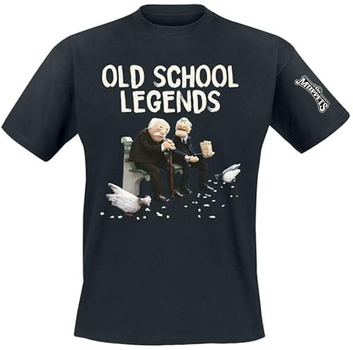 Muppets Statler und Waldorf - Old School Legends Männer T-Shirt schwarz XXL