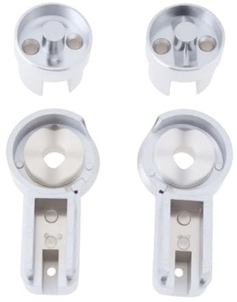 Briny River 1 Set Left and Right Bathroom Glass Door Hinges Compatible with Roman Haven R12, Clamping 6mm Glass