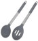 TOPPERFUN Juego De 2 Utensilios De Cocina De Silicona Cuchara De Silicona Cuchara Ranurada Con Mango Cuchara De Cocina Con Ranuras De Silicona Cuchara Con Agarre De Goma Cuchara