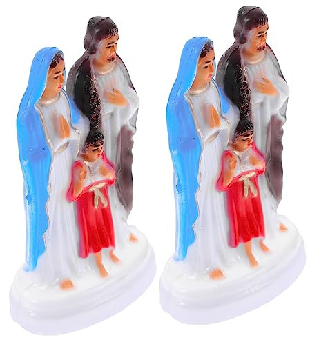 Sosoport 2stücke Bunte Leuchtende Plastikfiguren Deko Für Schreibtisch Wohnraum Kirche Stabile Tischdekoration