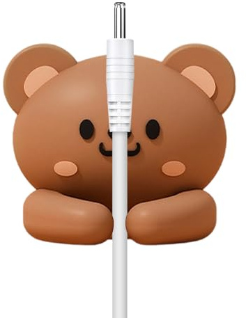 Bsbkoj Kabelhalter – selbstklebende Capybara-Haken – passend für Kabeldurchmesser unter 6 mm, Telefonkabel-Clips, für USB-Verlängerung, Geräte, Computer, Telefon, Wand, Zuhause, Auto, Tisch, Wohnheim