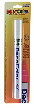 Uchida 300-C-0 Marvy Deco Color Broad Point Paint Marker, White