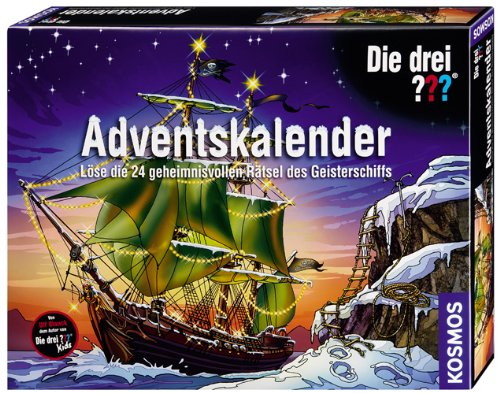 KOSMOS 631475 - Die drei Fragezeichen Adventskalender: Lse die 24 geheimnisvollen Rtsel des Geisterschiffs