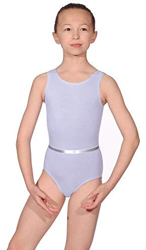 Roch Valley CJune ärmelloses Ballett Trikot aus Baumwolle Lila 2 (134-140cm)