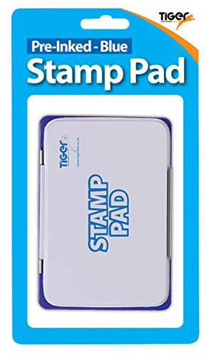Tiger -Pre Inked Blue Stamp Pad (blue)