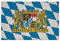 U24 Aufnäher Freistaat Bayern Fahne Flagge Aufbügler Patch 9 x 6 cm