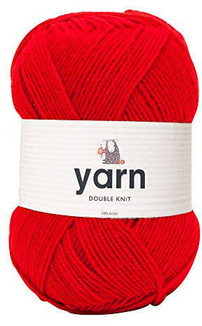 CREATIONS von Korbond Farbe Schock Acryl-Garn, Rot, 100 g